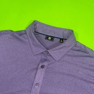 FootJoy Mens XL Heather Purple Performance Golf Polo Hidden Valley Golf Club